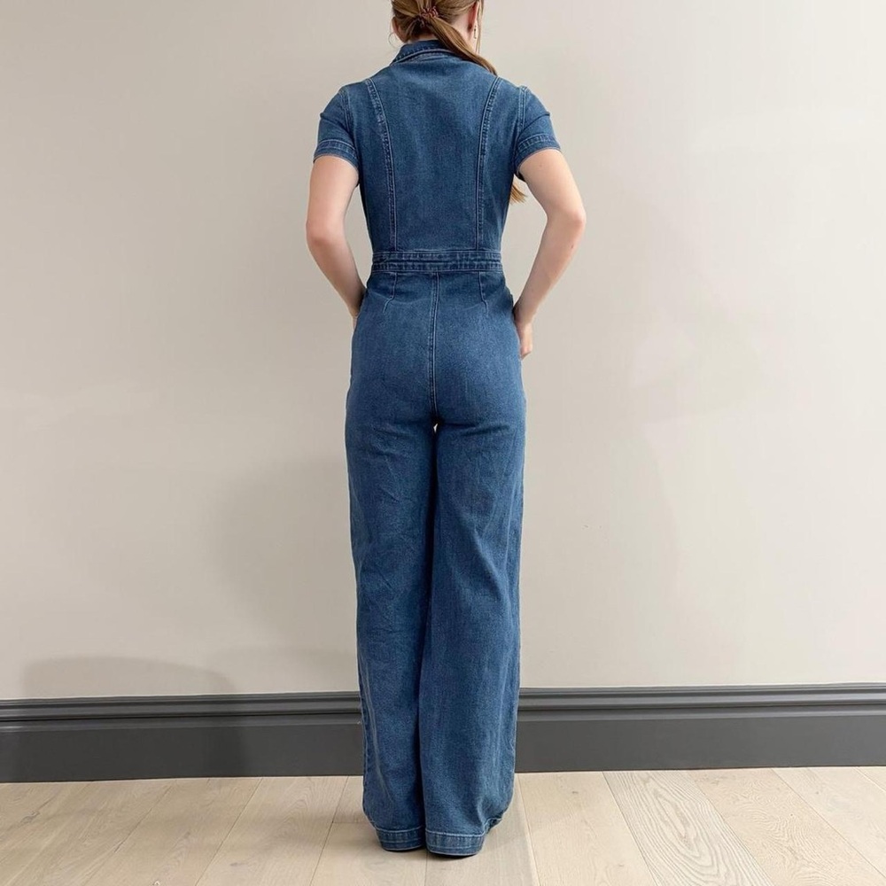 Insight Women's Classic Blue Denim Overalls - Picture 5 of 6